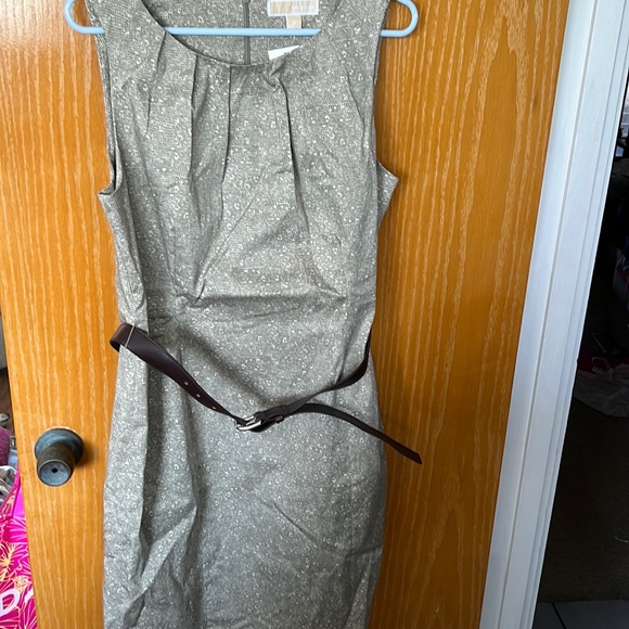 Michael Kors work dress in army green snake skin pattern - Picture 1 of 3